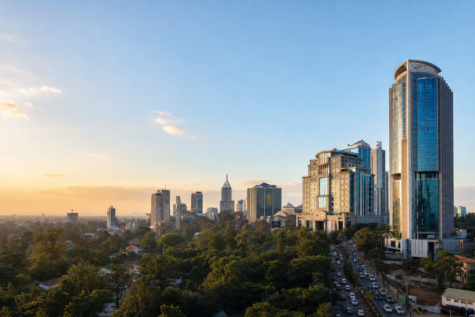 Nairobi Westlands skyline